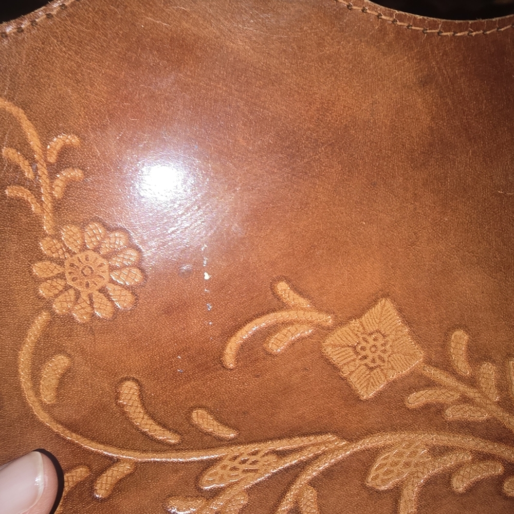 Leather Vintage ADORABLE handbag - Picture 4 of 6